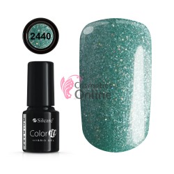 Oja Semipermanenta Unicorn Color It Silcare 6g Cod 2440 + 1 Sclipici Auriu cu Reflexii Cadou